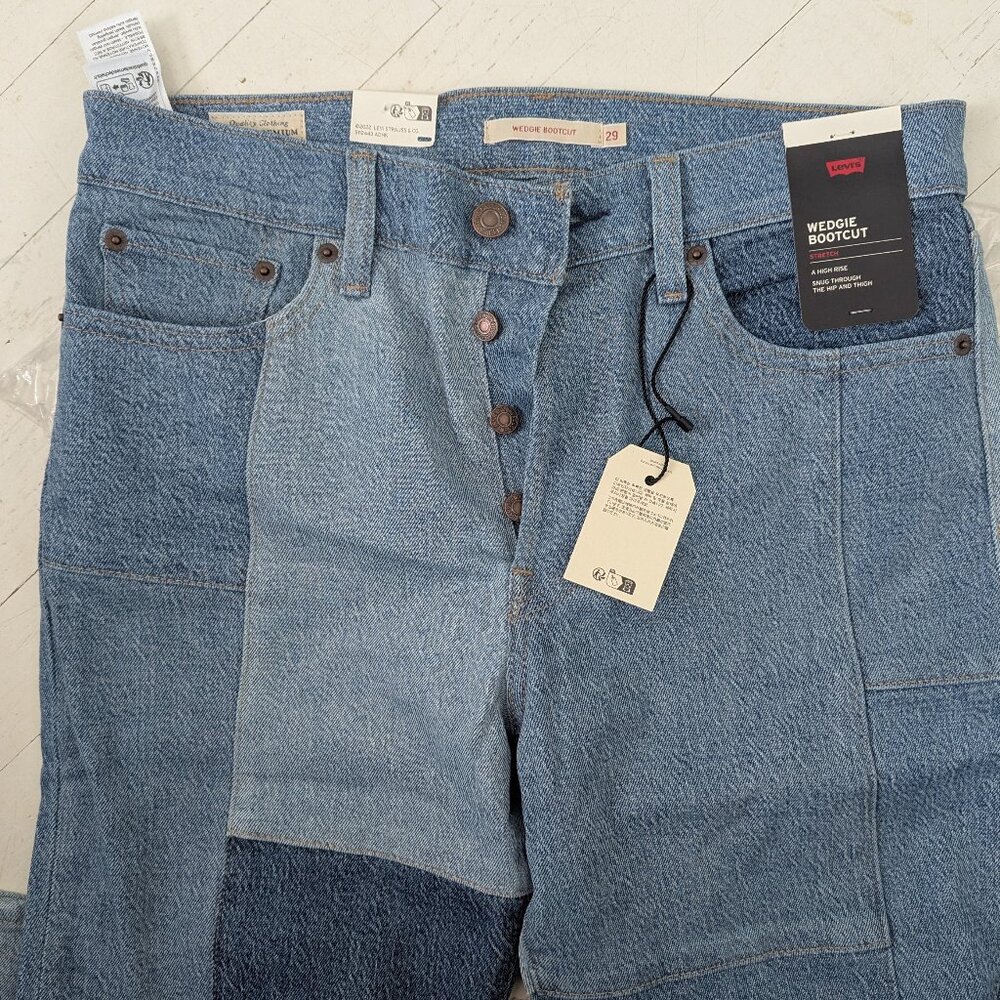 Levi's Premium - Wedgie Bootcut Patchwork Women's… - image 5
